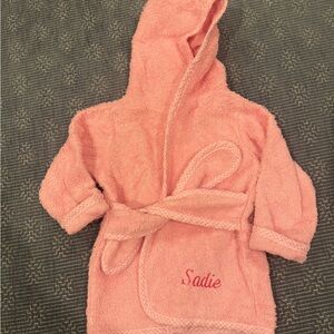 Pink Hooded Bathrobe “Sadie”
